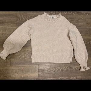 Madewell Ruffle-Neck Pullover Sweater